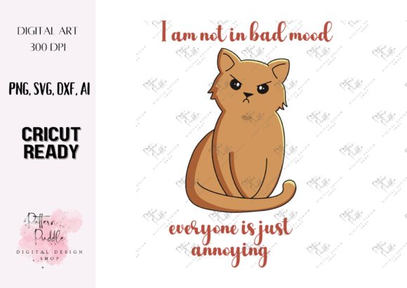 Cat ClipArt Cricut PNG DXF SVG Ai