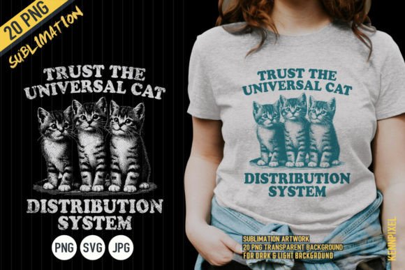 Cat Distribution System Retro Shirt SVG