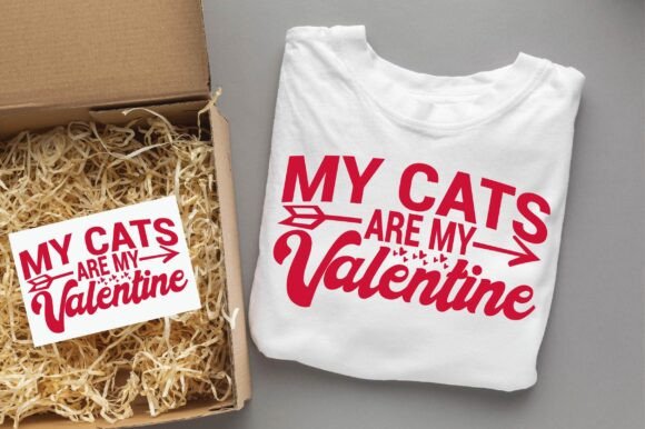 Cat is My Valentine Svg Png