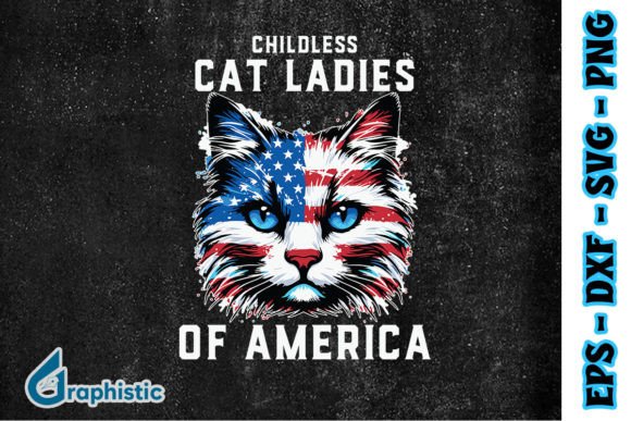 Cat Ladies of America Childless SVG