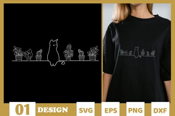 Cat Mom Plant Lady Gardening SVG