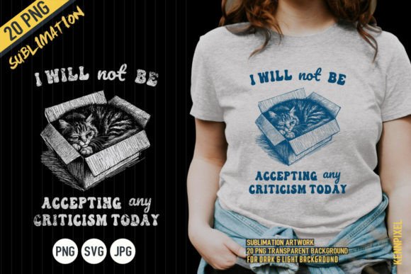 Cat Sleeping in Box Shirt SVG PNG