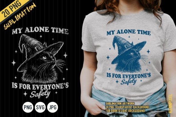 Cat Witch Hat Halloween Shirt SVG PNG