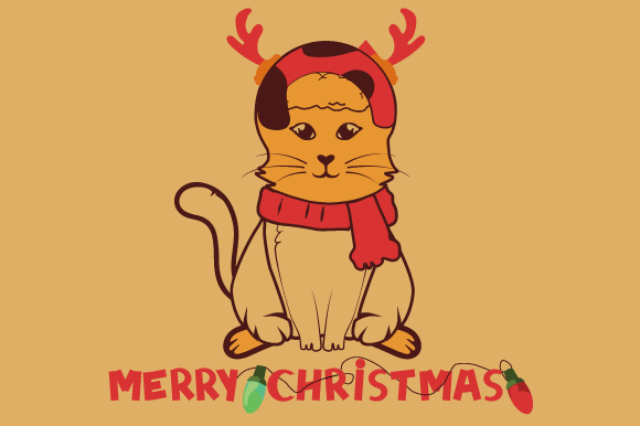 Christmas Cat Vector Design Review