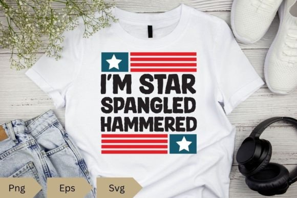 I M Star Spangled Hammered Funny 4th of