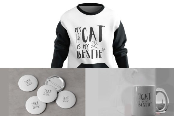 My Cat is My Bestie SVG Design
